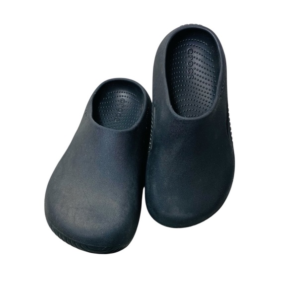 Crocs Mellow Recovery Clogs Black Comfort Slip-On Mule Shoes Sz-W-6/M-4 - Picture 1 of 4